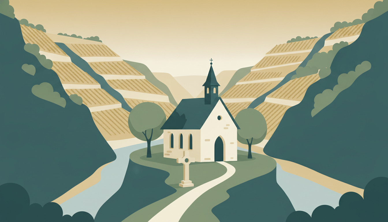 Die Heilig-Kreuz-Kapelle im Wispertal