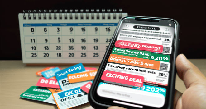 An image illustrating Geld sparen mit Gutscheinen