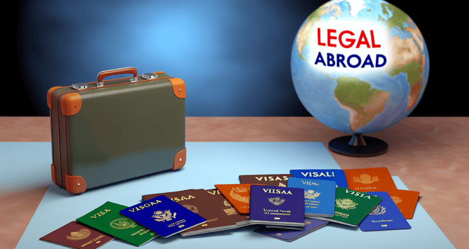 An image illustrating Arbeiten im Ausland legal